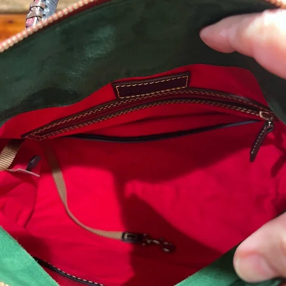 Dooney & Bourke Navy Florentine Satchel with Accessories - Picture 7 of 16